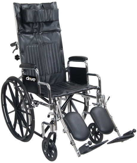 Drive Medical Chrome Sport Full Reclining Wheelchair Parts