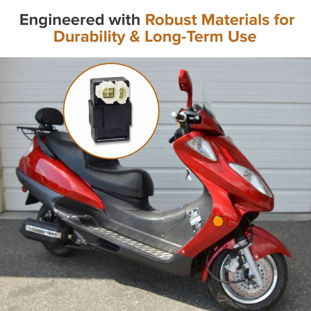CDI Module (Ignitor) for 50cc, 90cc, 110cc, 125cc, & 150cc Gas Scooters & ATVs - 6 Pin Rounded Connector