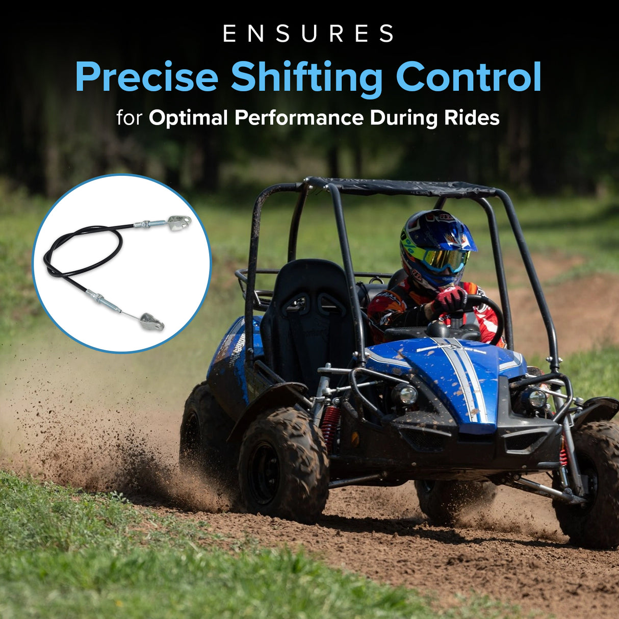 38" Shift Cable for 110cc & 125cc Go-Karts & Dune Buggies