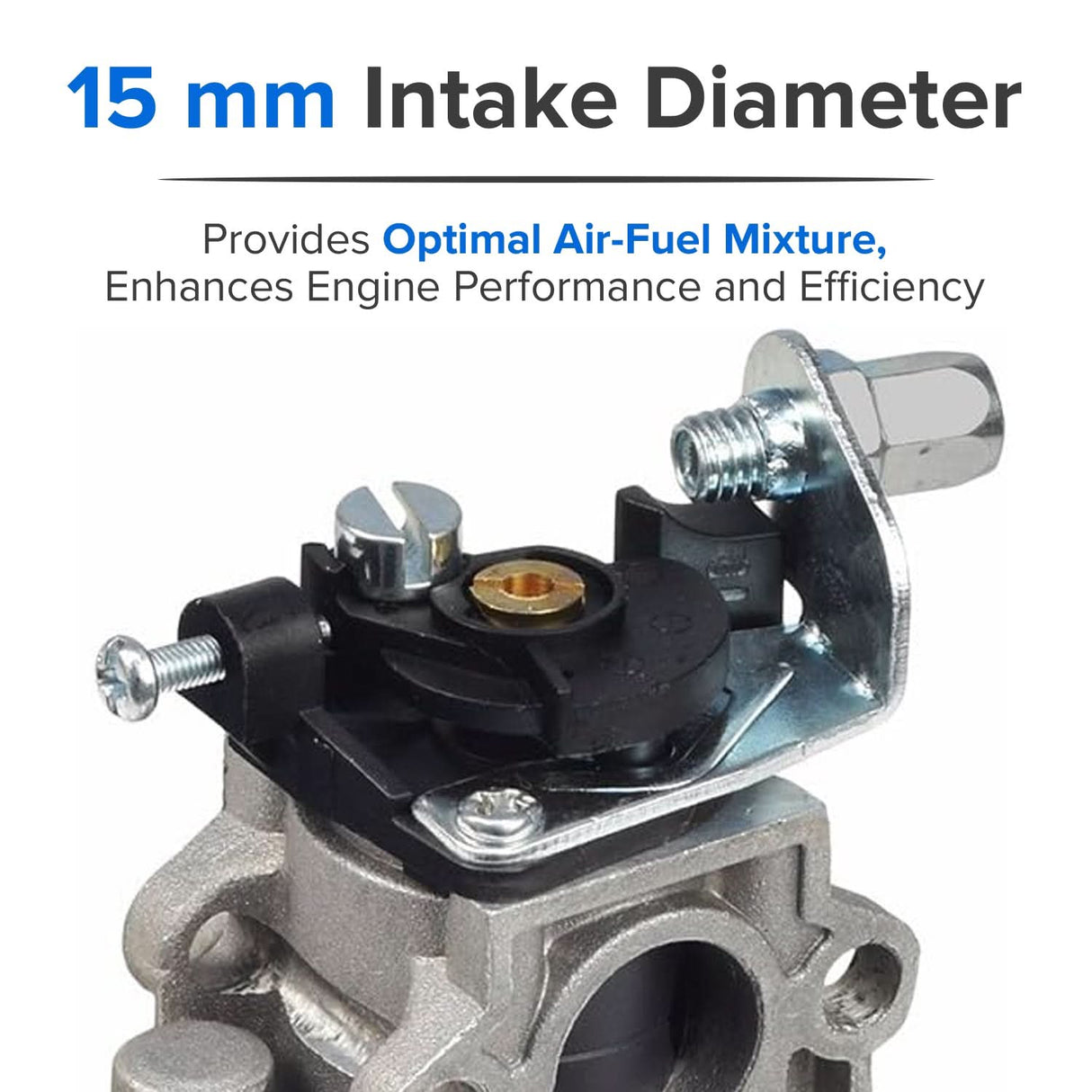 Scooter Carburetor for 43cc, 49cc, & 52cc Engines with 15 mm Intake