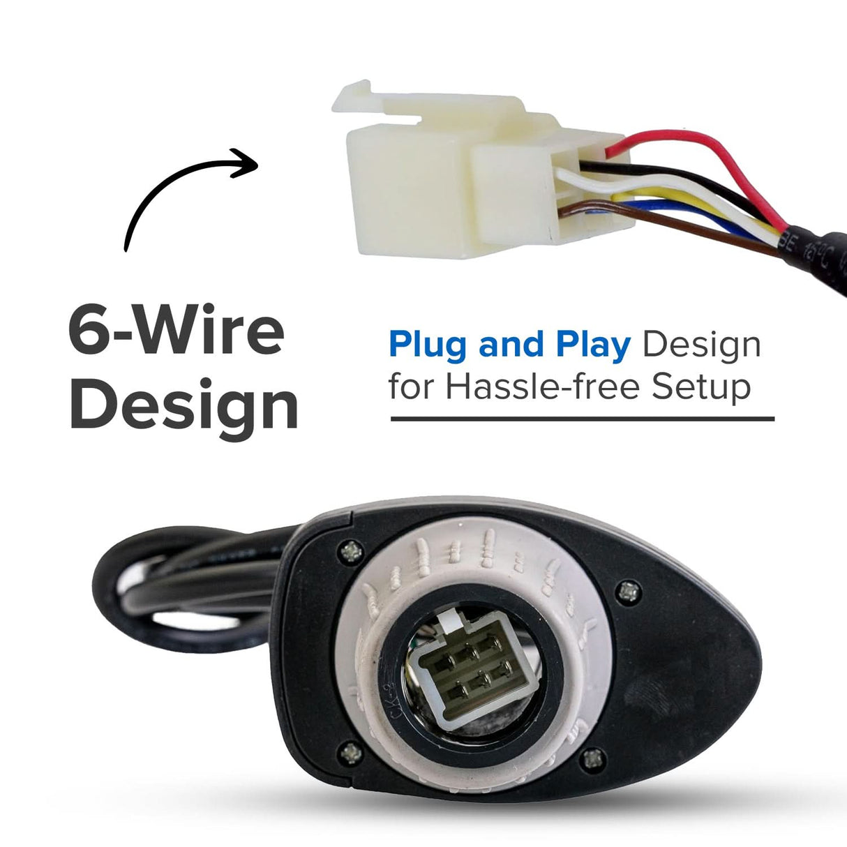 Variable Speed 6-Wire Twist Grip Throttle for the Razor Dirt Quad 500 (Version 1+)