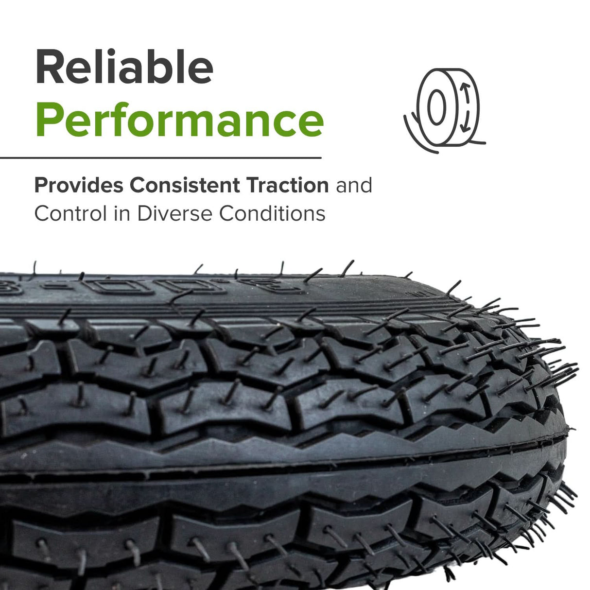 3.00-8 Tire with QD005 Street Tread