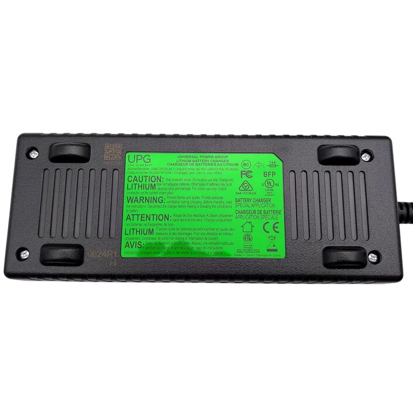 ELE2200784 - 24 Volt 3.5 Amp Charge360 Lithium-Ion Battery Charger with Magnetic Connector for the Go-Go Super Portable (SC15/SC15M) & Go-Go Endurance AL+ (SC54ALX) - UPG 24BC3500LM-1