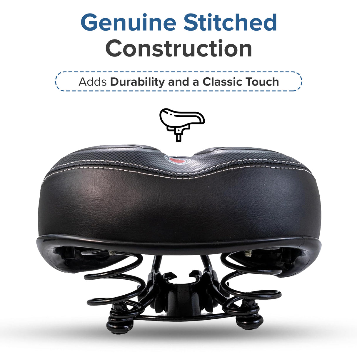 Deluxe Wide Cruiser Saddle Seat for Bikes & Scooters