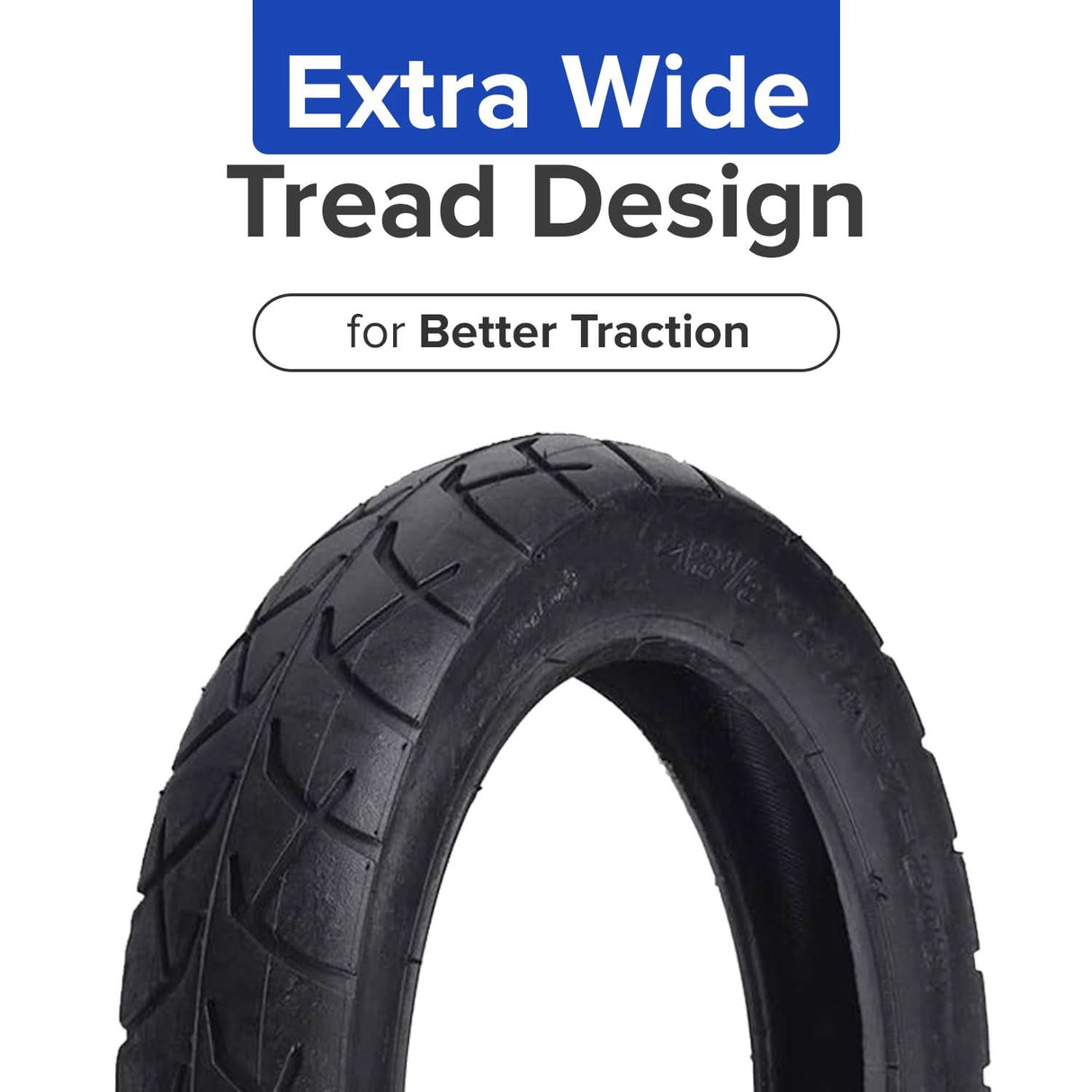 12-1/2"x2-1/4" (57-203/62-203) Kick Scooter Tire with Wide Tread