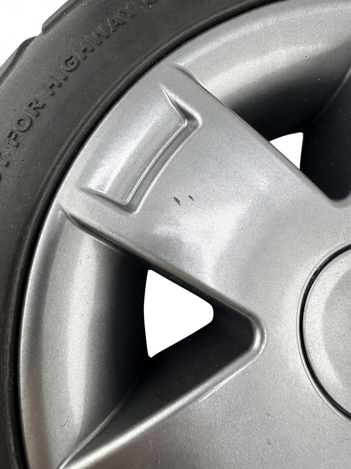 10.4x3.6 Foam Filled Front Wheel Assembly with Black Tire for the 4-Wheel Pride Celebrity X (SC4401) & Mega Motion Endeavor X (MM4401DX) (Blemished)