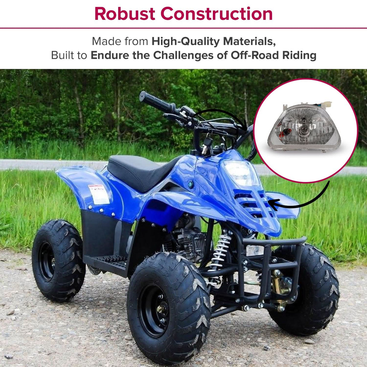 Headlight for the TaoTao ATA-110B ATV