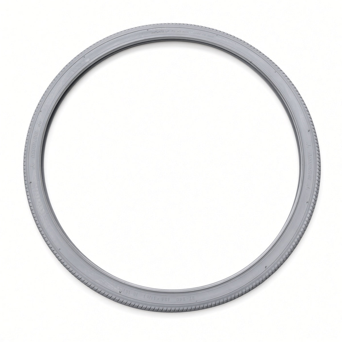 24"x1-3/8" Pneumatic Wheelchair Tire, Gray (ETRTO 37-540, Profile R-124)