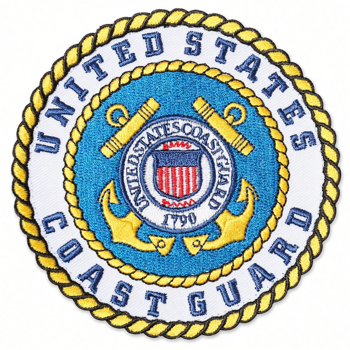 ACC140239 - 4" Coast Guard Military Patch with Loop Fastener for Pride Power Chairs & Scooters