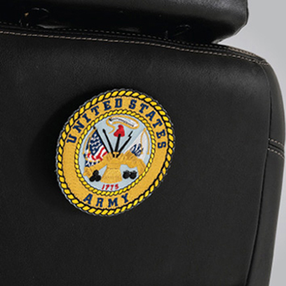 ACC140241 - 4" Army Military Patch with Loop Fastener for Pride Power Chairs & Scooters