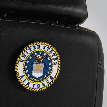 ACC140240 - 4" Air Force Military Patch with Loop Fastener for Pride Power Chairs & Scooters