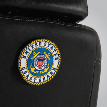 ACC140239 - 4" Coast Guard Military Patch with Loop Fastener for Pride Power Chairs & Scooters