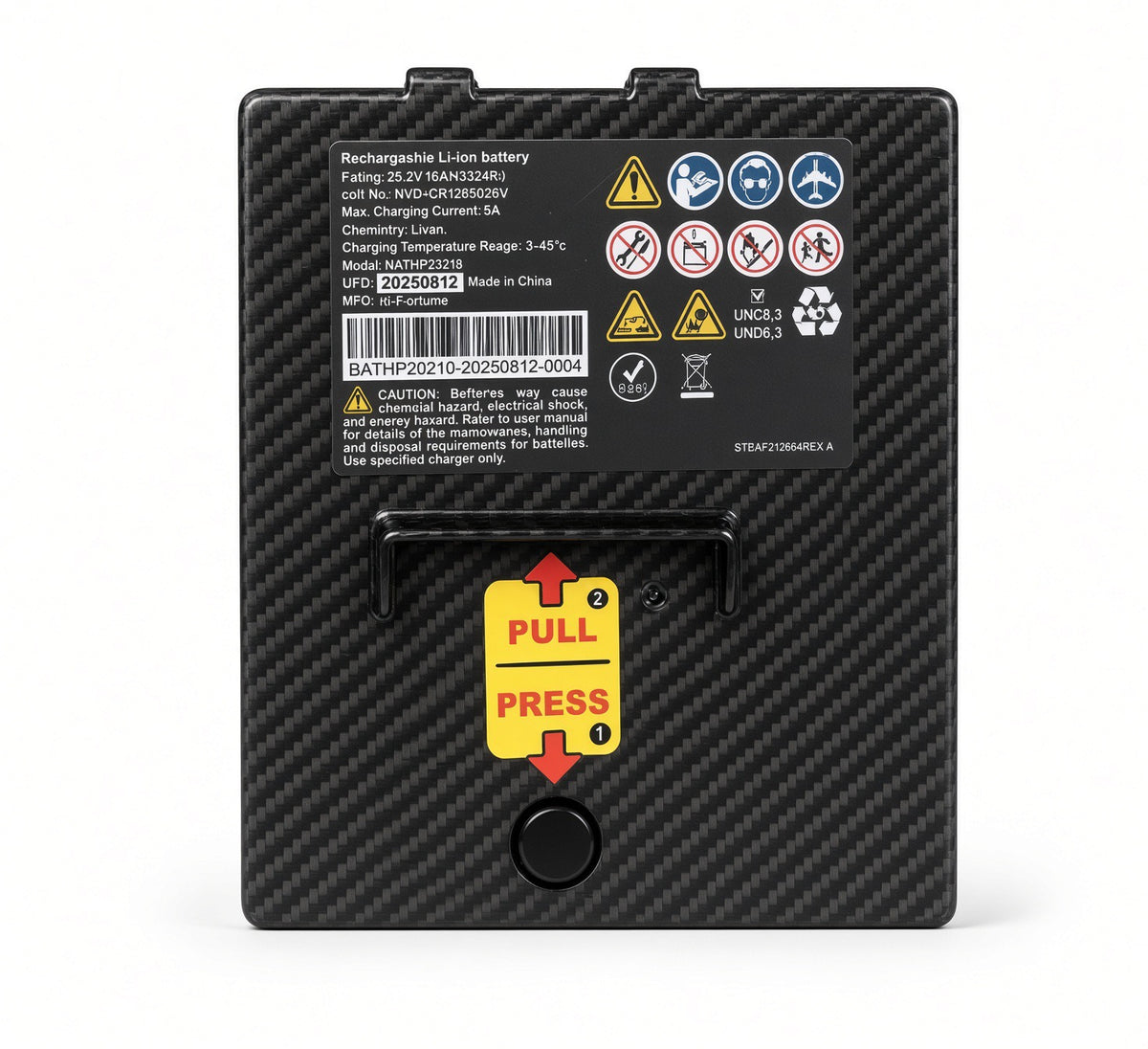 Jazzy Carbon 27X 24V 10Ah lithium battery BATHP20210-P, alternate view