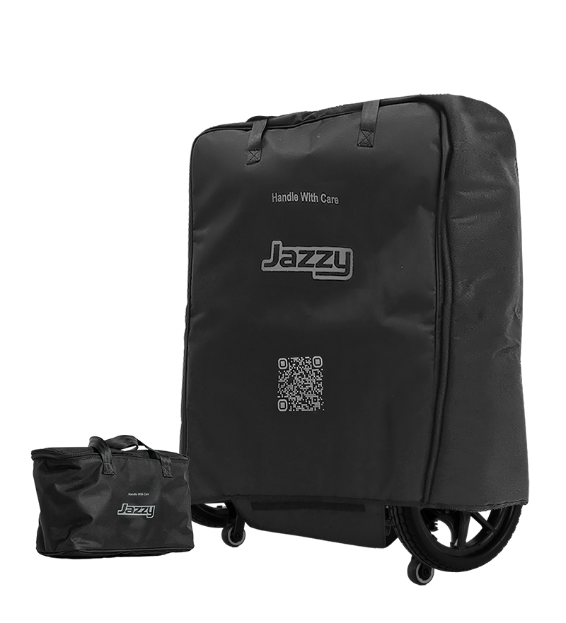 Pride travel bag kit with battery bag for the Jazzy Carbon HD power chair