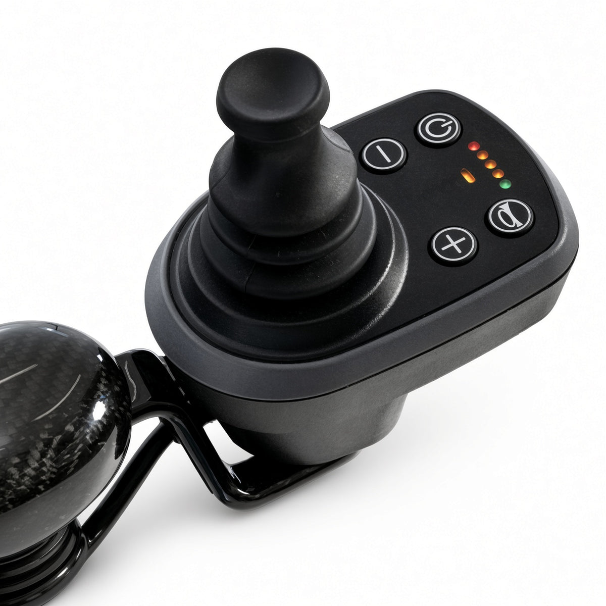 KIT2403851 - Joystick Assembly for the Jazzy Carbon 27X & Jazzy Ultra Light travel power chairs, with power button, speed control, and horn.