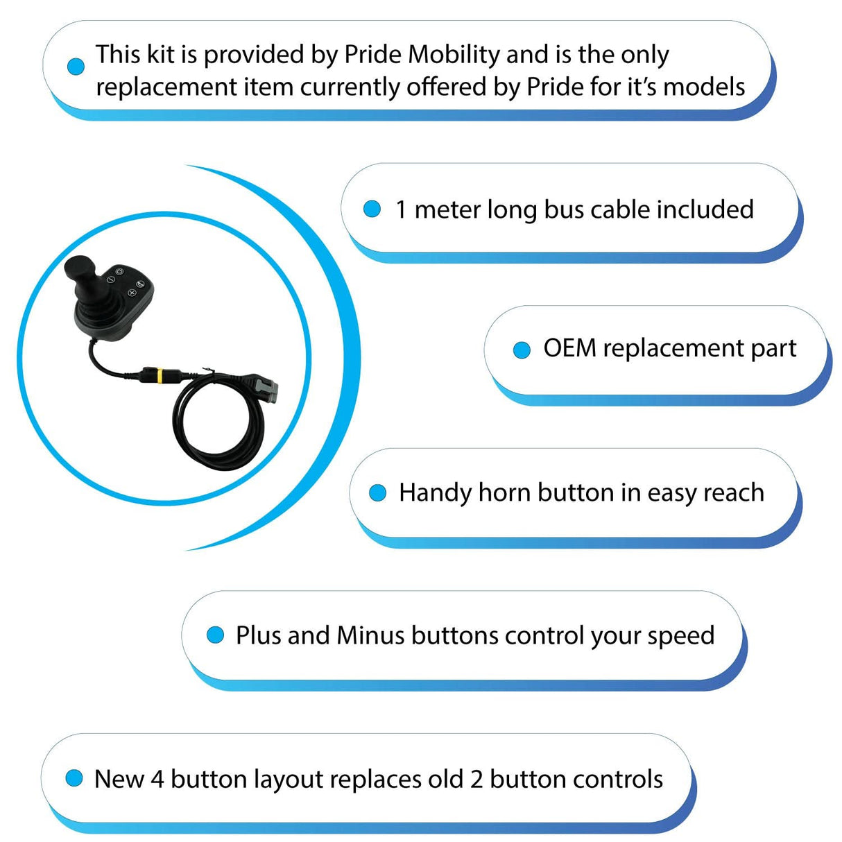 GC2/GC3 Joystick Remote with 4 Prong Connector