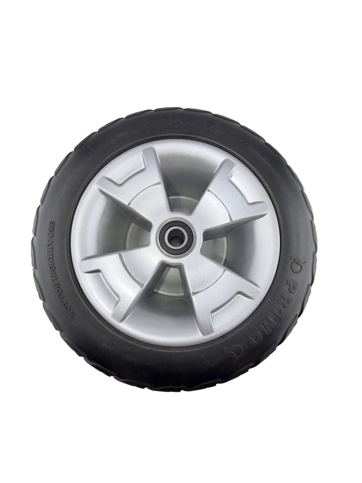 10.4x3.6 Front Wheel Assembly with Black Flat-Free Tire for the 3-Wheel Pride Victory 10 (SC610) (Blemished)