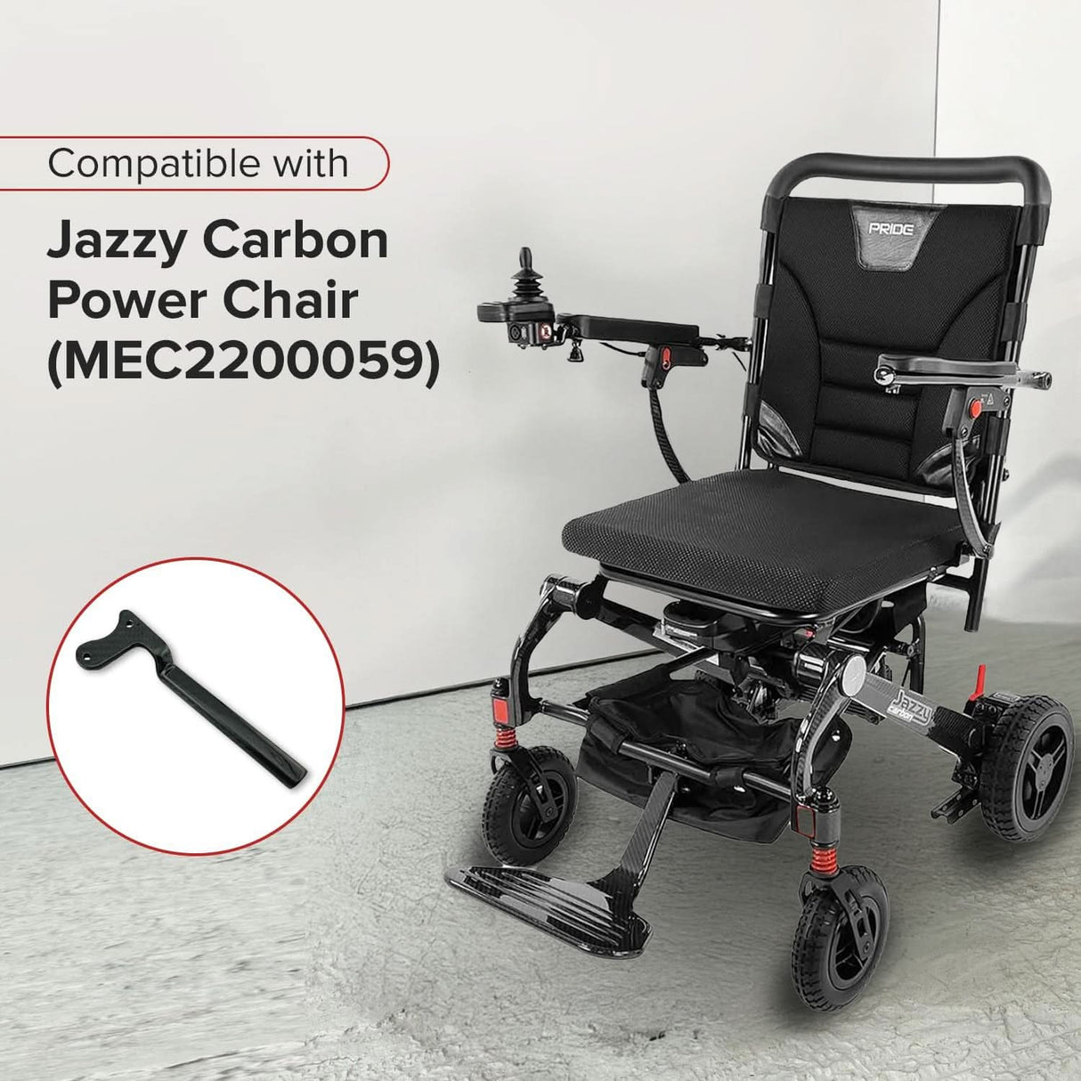 Joystick Mounting Bracket for the Jazzy Carbon Power Chairs with serial numbers starting with JG4 (MEC2200059)