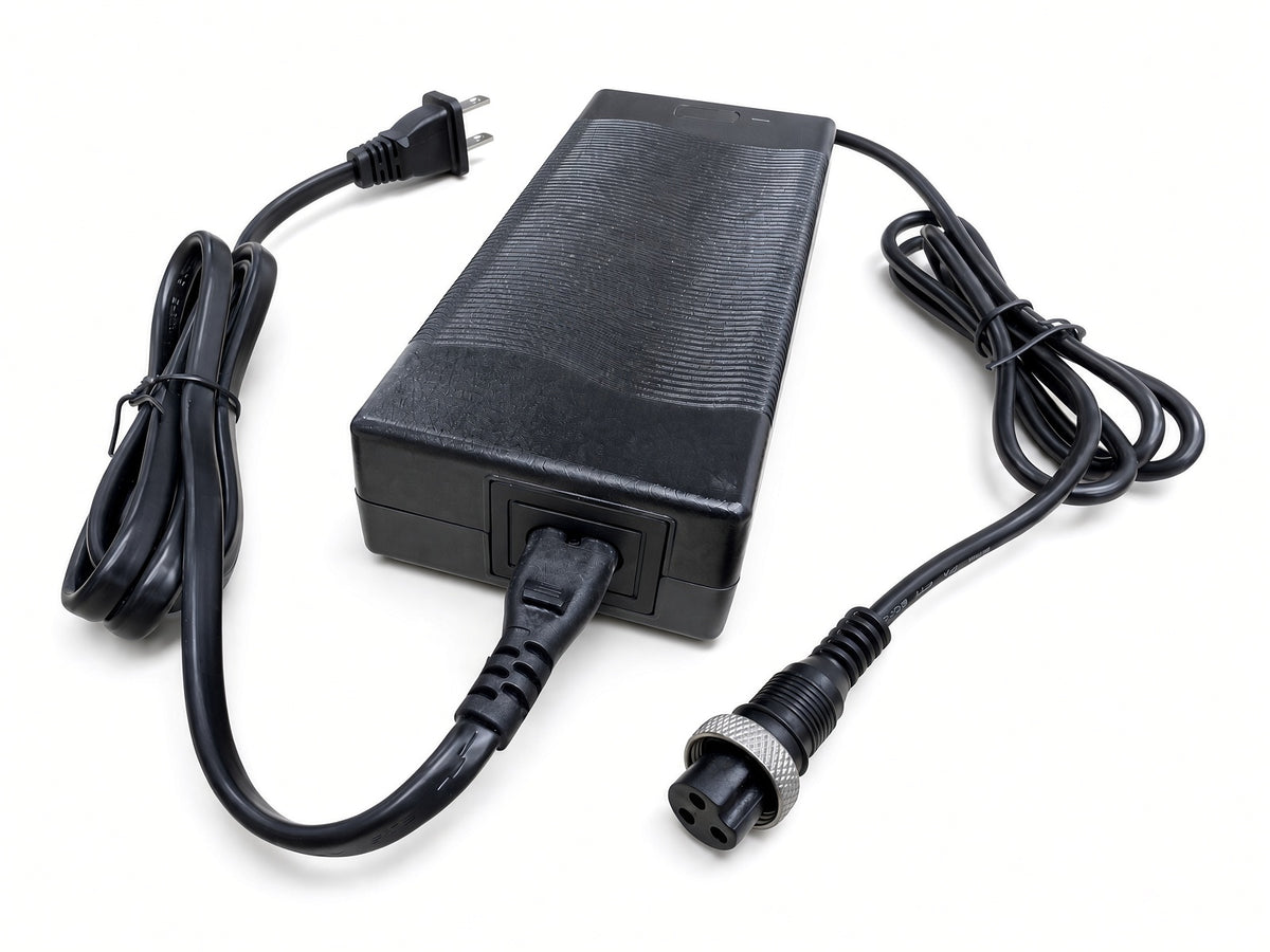 AlveyTech 48 volt (57.6V) 2.0 amp 3-prong lithium-ion battery charger with AC cord, Q50-5861