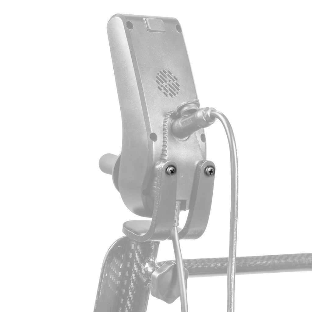 CFPC17FS-15 joystick mounting screws (pair) shown in color on the Drive Medical CarbonTouch Power Wheelchair (CFPC17FS), rest of the joystick greyed out