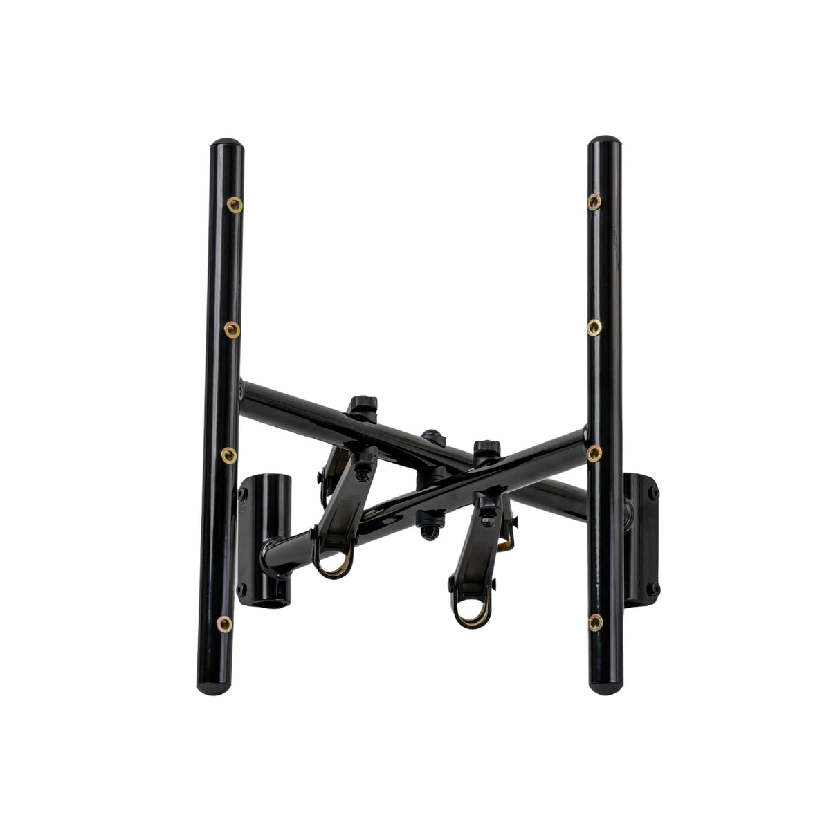 20 Crossbar for the Drive Medical Cirrus Plus EC Folding Power Chair (CPN), featuring a black metal bar with gold screws and holes, essential for scooter or power chair maintenance.