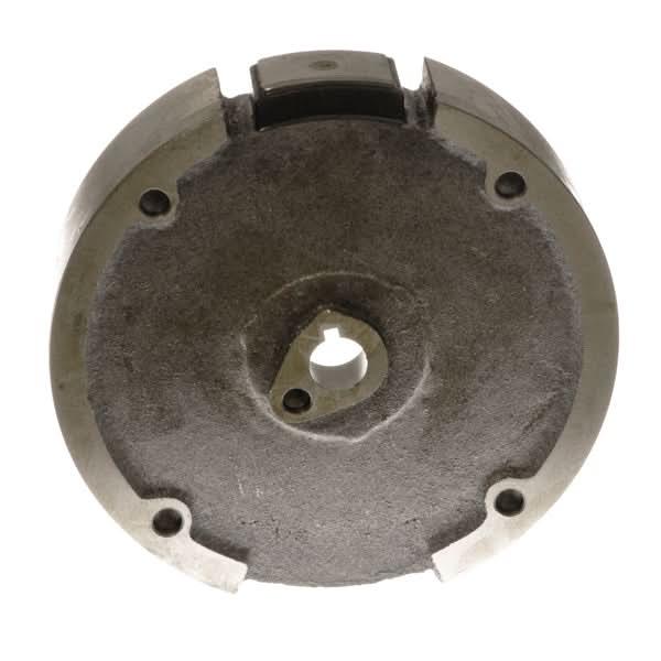Flywheel for the Baja MB165 Mini Bike (VIN Prefix LUAH), a circular metal auto part with a central hole.