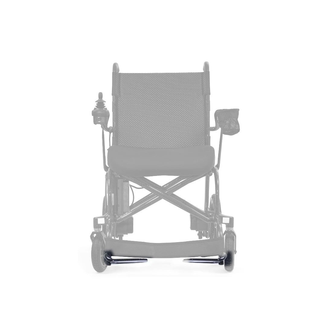 Left and right footplates (MFA-0163, MFA-0162) shown in color on the Golden Cricket LT Carbon GP309, rest of the chair greyed out