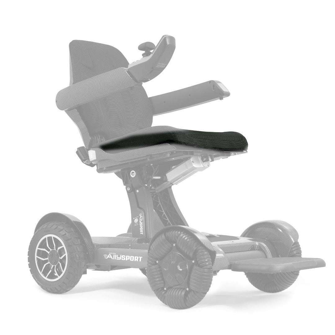 MBS-0037 black seat cushion shown in color on the Golden Ally Sport GP305, rest of the chair greyed out