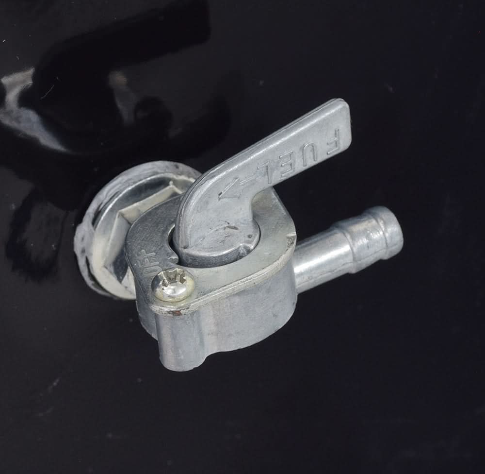 Close-up of the Fuel Gas Tank for 150cc - 250cc Hammerhead Off-Road® & Kandi Go-Karts (Blemished), highlighting the metal surface and included cap, suitable for various Chinese go-kart models.