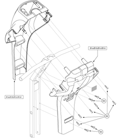 Pride Legend (SC340) - Shroud Assemblies - Tiller - L-43950 - Subsequent