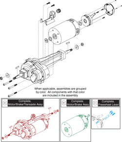 Pride Pursuit Sport 36 Volt (MV714) - Drive Assembly