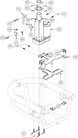 Jazzy 1103 Ultra - Towers / Mounts / Actuators - Actuators - Universal Seat