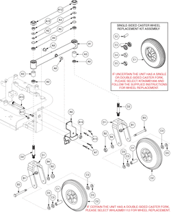 Jazzy 1121 - Articulating Beam / Wheels - Double Sided Fork - Captain Seating