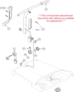 Go-Go Ultra 4-Wheel (SC40U) - Frame Assemblies - Tiller