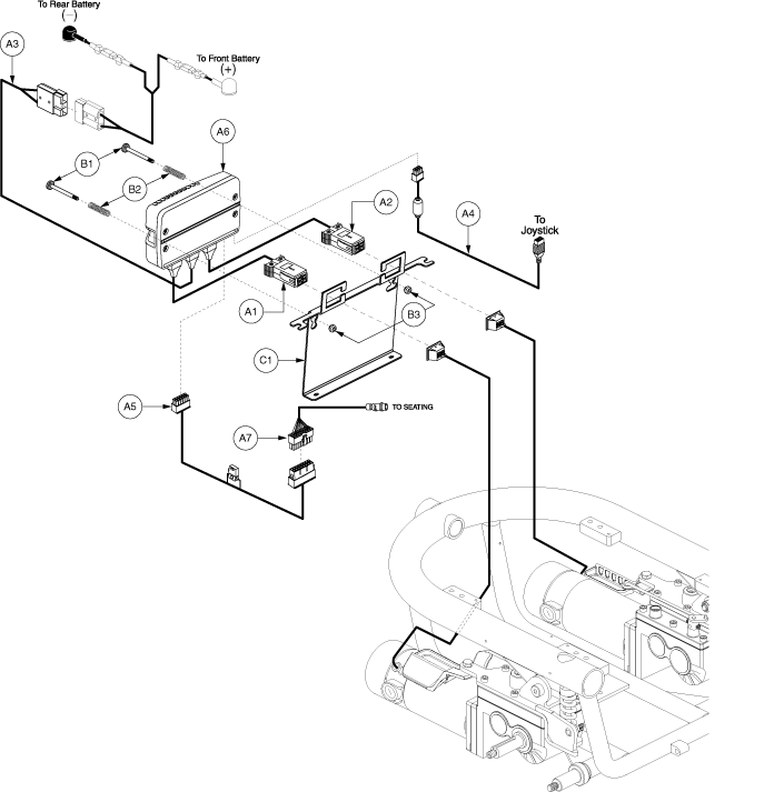 Pride J6 - Electronics / Module - Ne - Tru -Balance Pwr. Positioning - Actr. Function Through Toggle