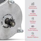 Close-up of a 36 Volt 500 Watt Electric Motor with #25 Chain Sprocket for the Razor EcoSmart Metro scooter, highlighting the motor's gears and chain sprocket.