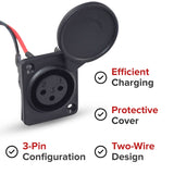 XLR Connector for Currie Scooters (1999 - 2005)