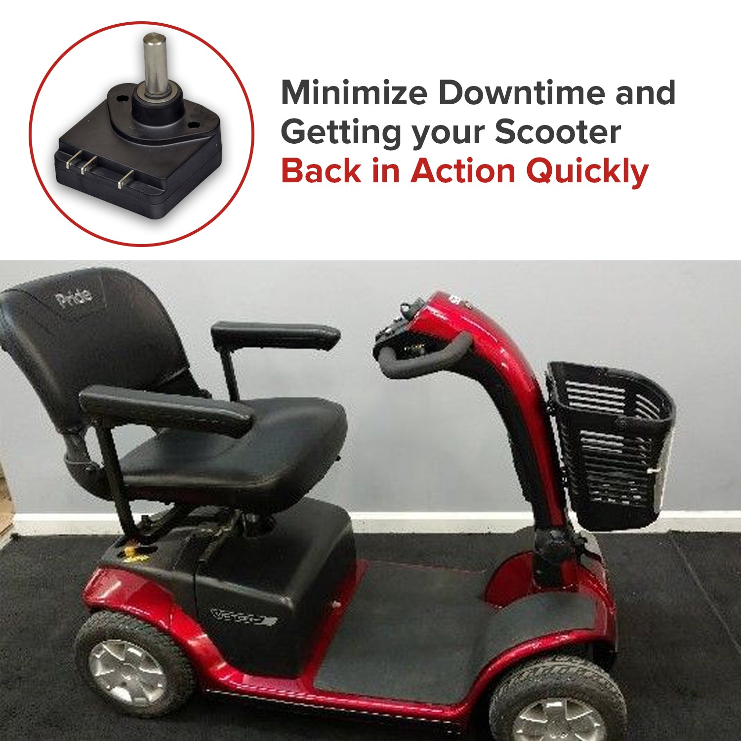 5K Self Centering Throttle Pot (Throttle Potentiometer) for Ranger Mobility Scooters (ELEASMB5228)
