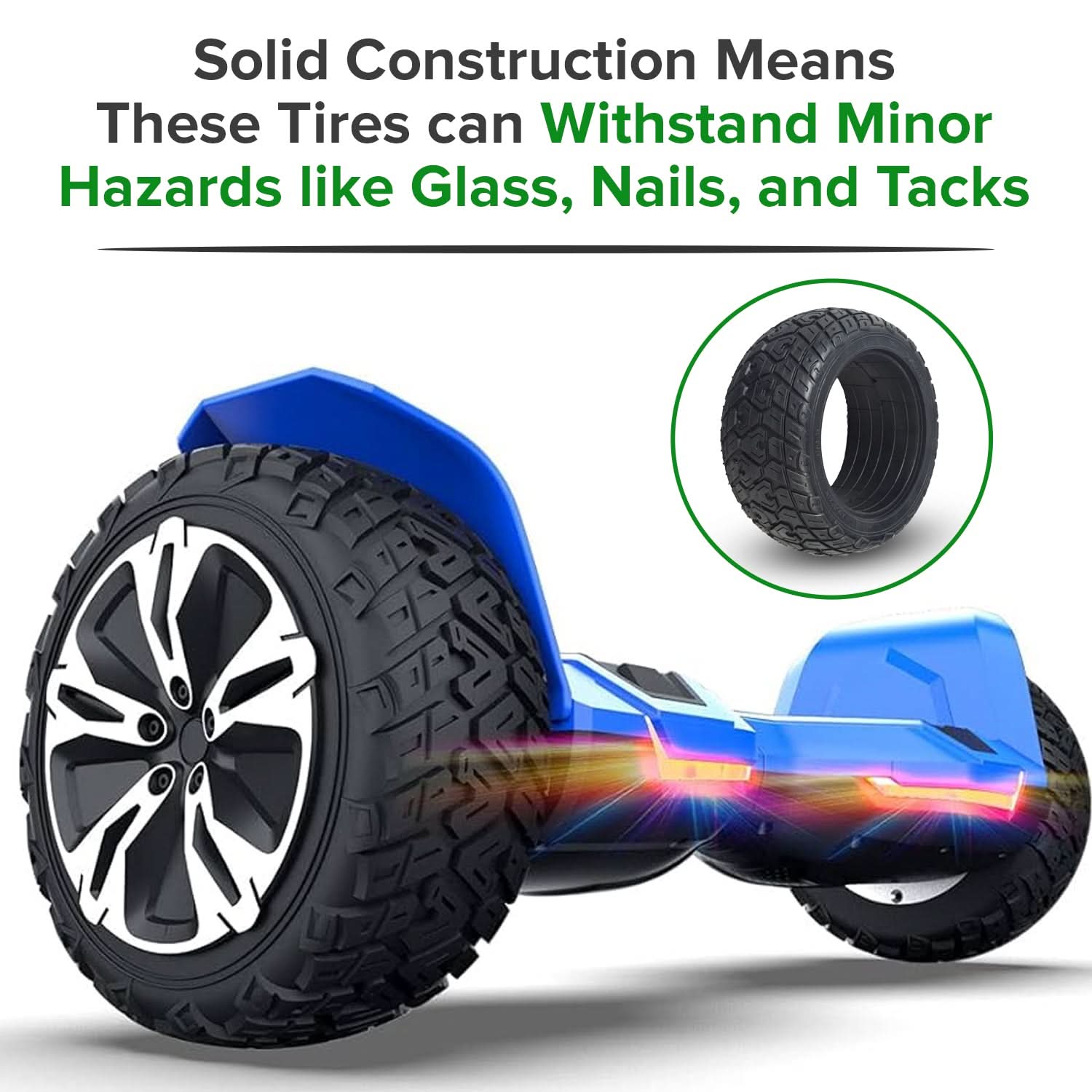 8.5" (200x90) Solid Tire for the Gyroor Warrior G2 Self-Balancing Hoverboard