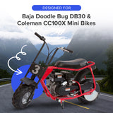Black Plastic Front Fender for Baja Doodle Bug DB30 & Coleman CC100X Mini Bikes