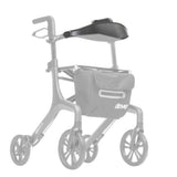 10277-07 backrest shown in color on the Drive Medical AeroWalk Ultra-Lite Rollator (10277), rest of the rollator greyed out