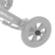 10277-09 rear wheel hub caps (pair) shown in color on the Drive Medical AeroWalk Ultra-Lite Rollator (10277), rest of the rollator greyed out