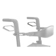 10277-19L left brake handle shown in color on the Drive Medical AeroWalk Ultra-Lite Rollator (10277), rest of the rollator greyed out
