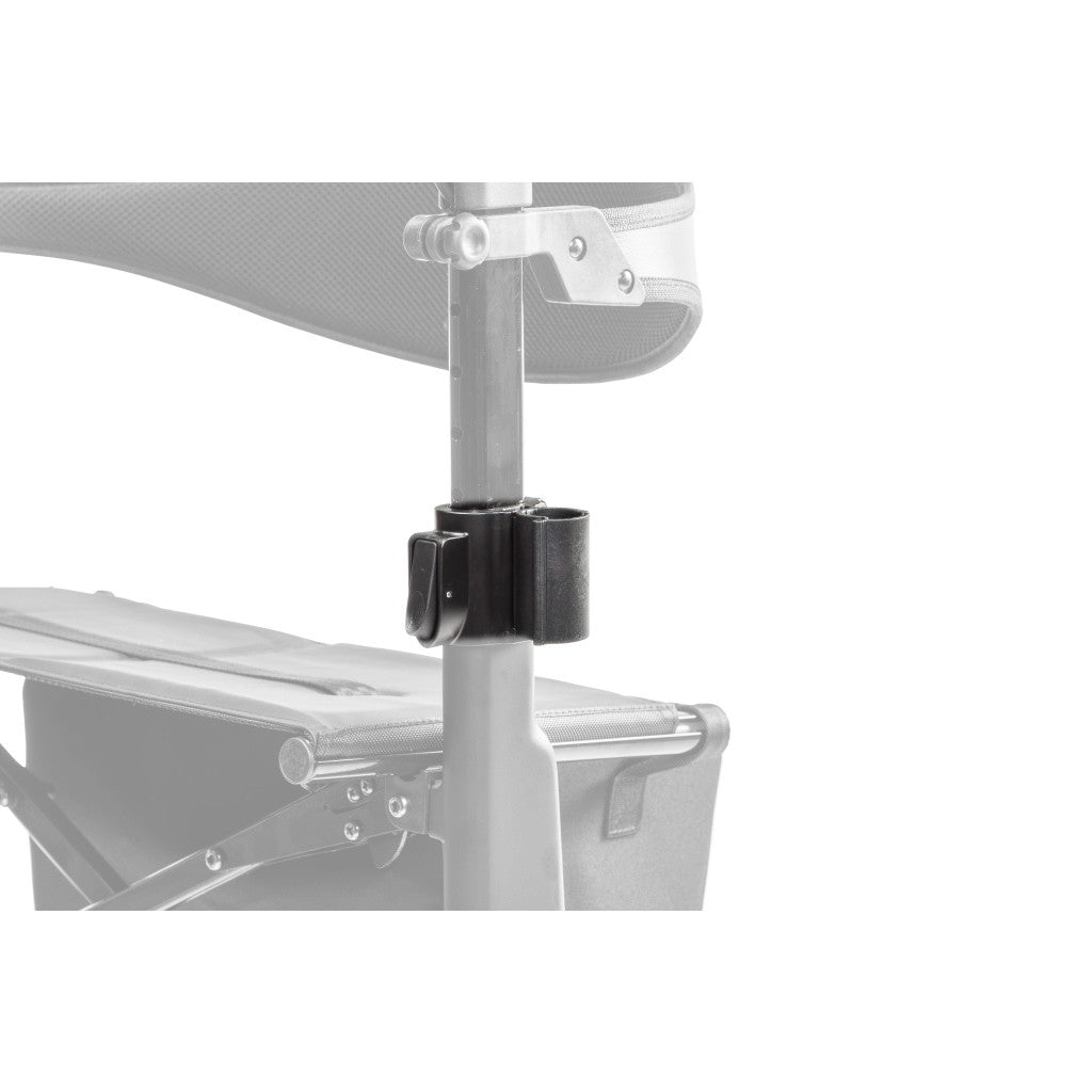 10278-09 / 10278-10 handlebar lock assembly shown in color on the Drive Medical AeroCarbon Ultra-Lite Rollator (10278), rest of the rollator greyed out