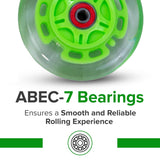 100 mm / 98 mm Replacement Flashing Light LED Kick Scooter Wheel with Bearings (Set of 2)