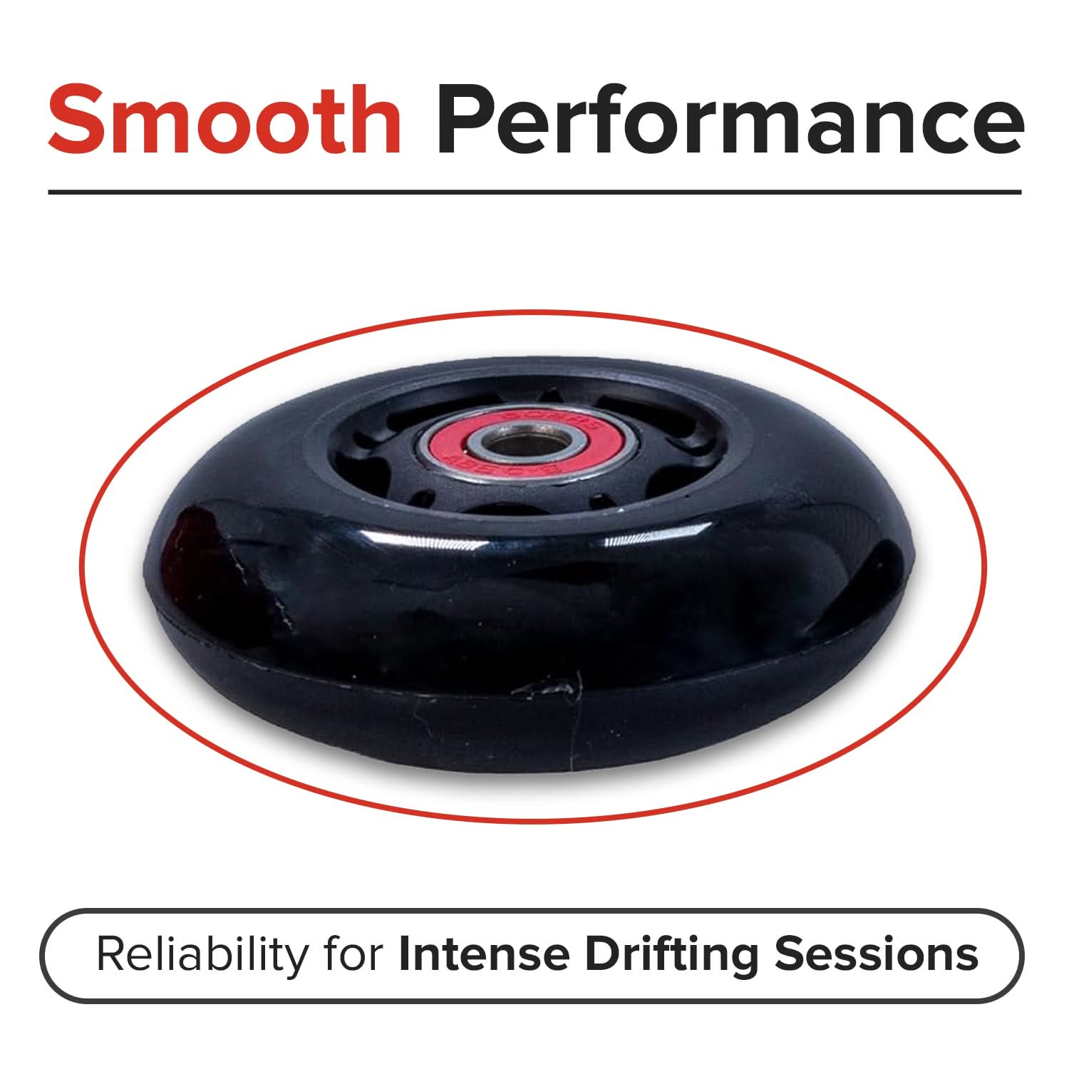 76 mm Wheels with Bearings for Razor Ripstik® Classic, Ripstik® DLX, and Ripstik® "G" (Set of 2)