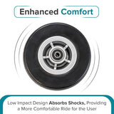6"x2" Low Impact Caster Wheel Assembly with Black Tire for the Jazzy 600 ES (WHLASMB2131)