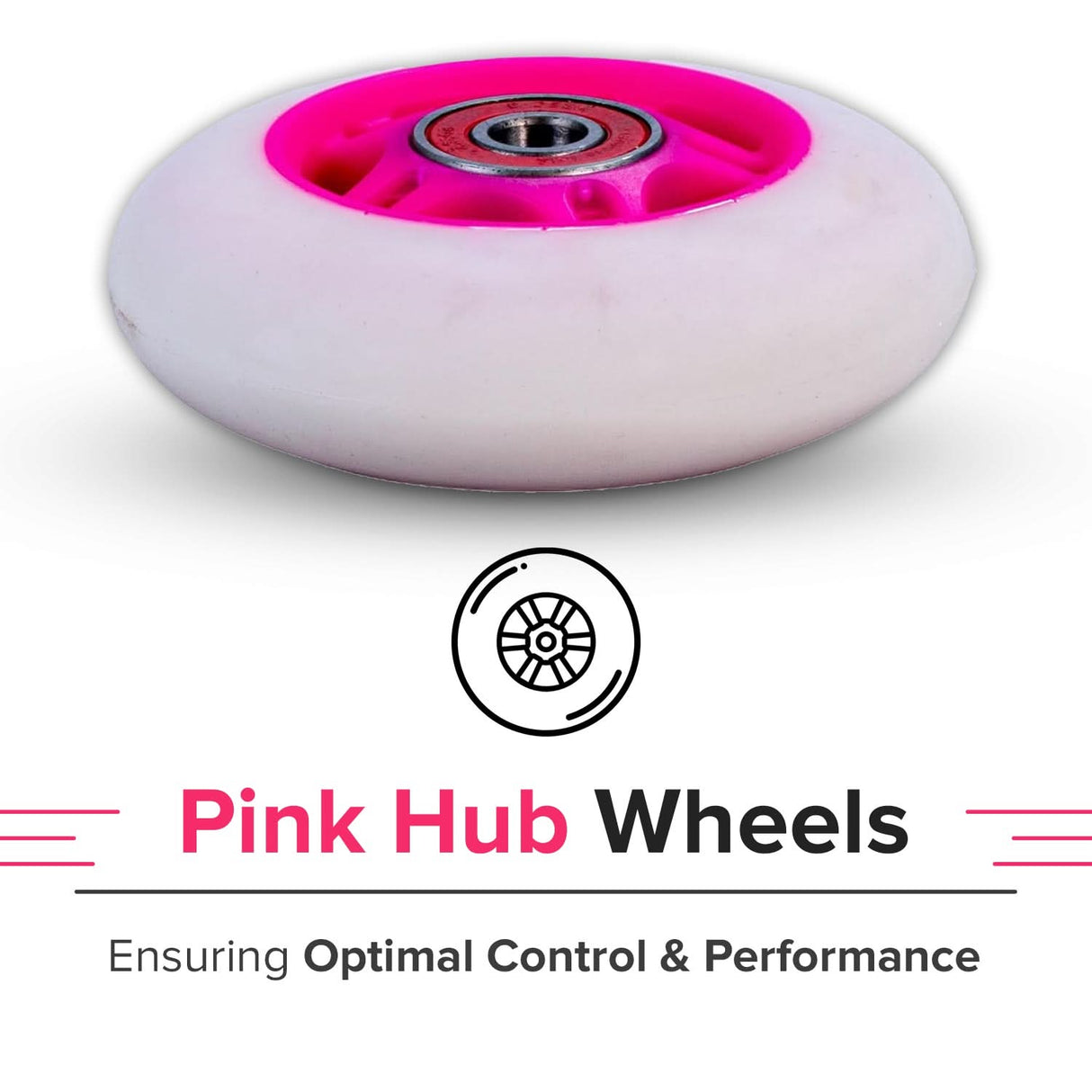 76 mm Wheels with Bearings for Razor Ripstik® Classic, Ripstik® DLX, and Ripstik® "G" (Set of 2)