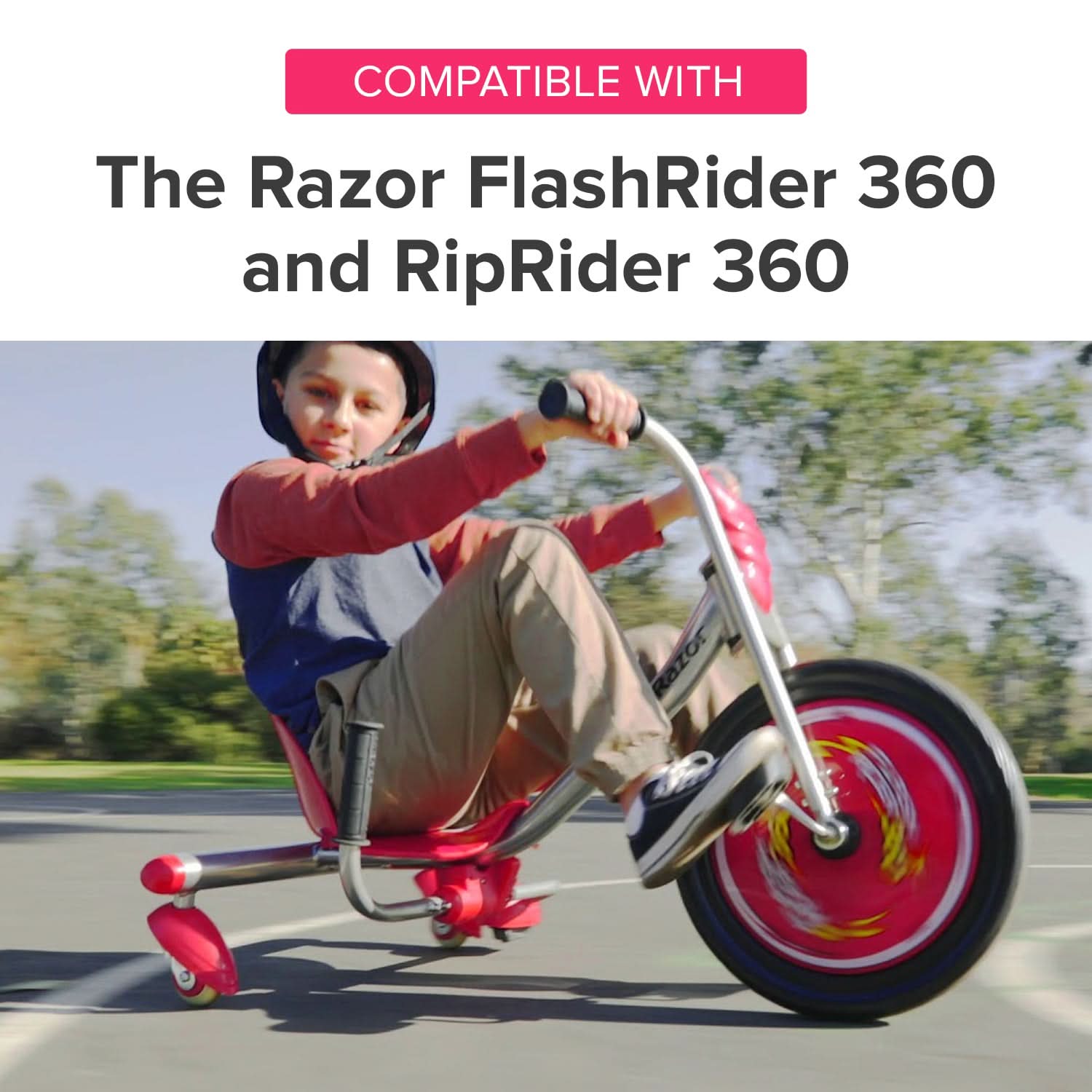 76 mm Wheels for the Razor FlashRider 360 and RipRider 360 (Set of 2)