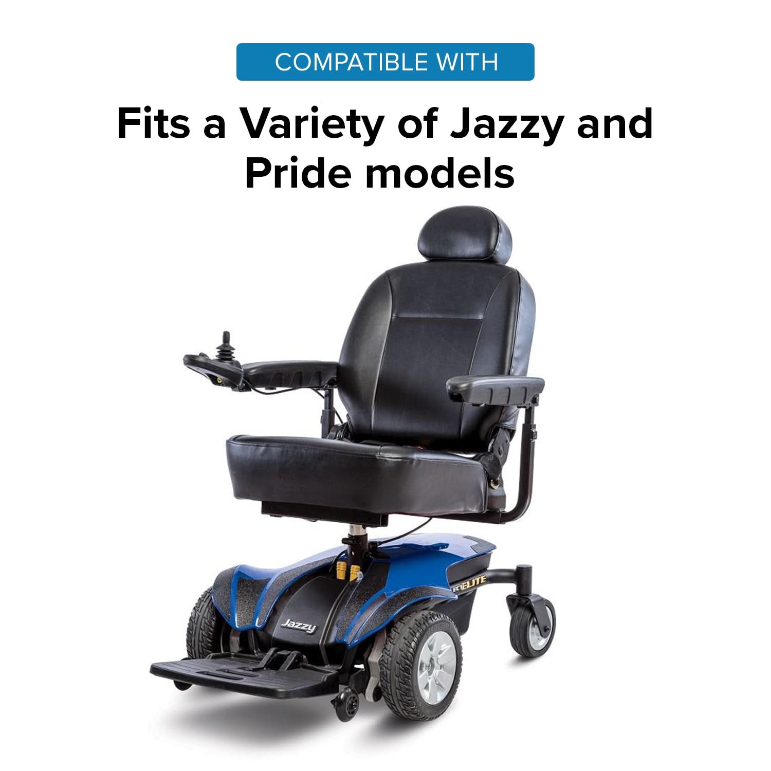 72mm Front Anti-Tip Wheel Assembly with Bearings for Jazzy & Pride Scooters & Power Chairs (Set of 2)